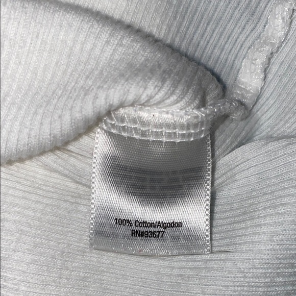 St. John’s Bay tank top white with gold accents ribbed textured stretchy size XL - Picture 6 of 9